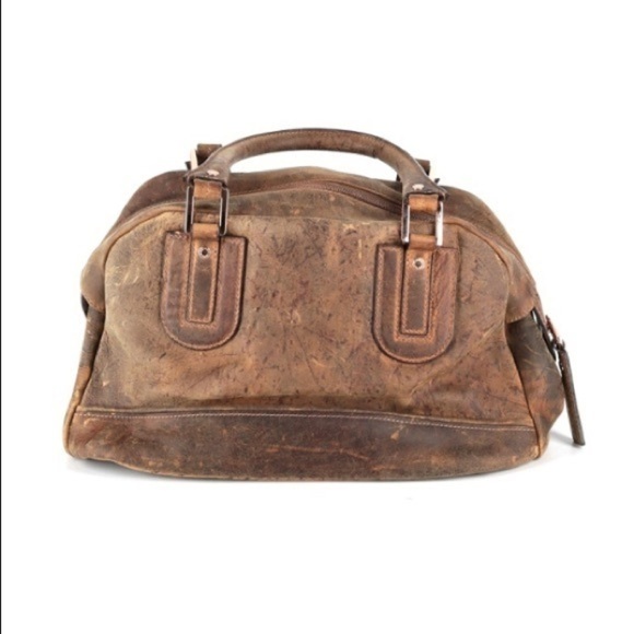 Longchamp Comos Kuda Medium Distressed Leather Satchel  Longchamp Comos Kuda Medium Distressed Leather Satchel TOBACCO
Overnight Bag